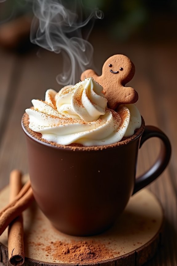 spiced gingerbread hot cocoa