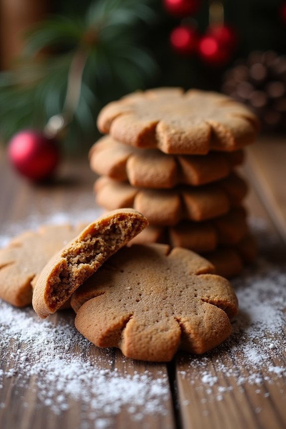 spiced molasses gingerbread cookies
