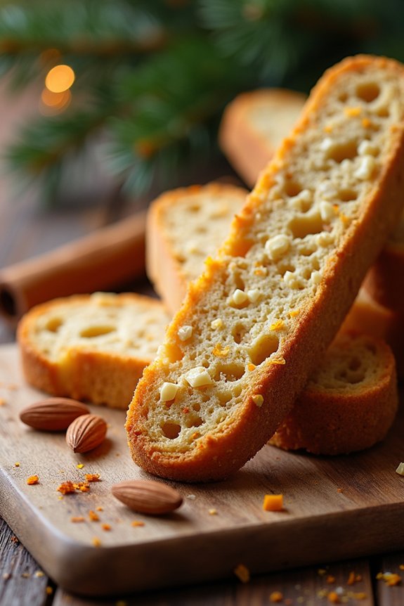 spiced orange almond biscotti