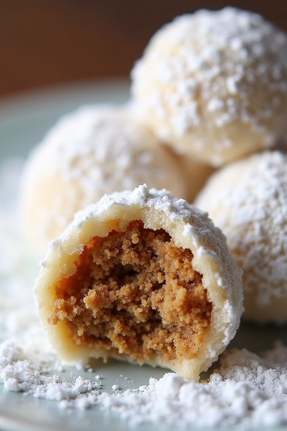 spiced pecan snowball cookies
