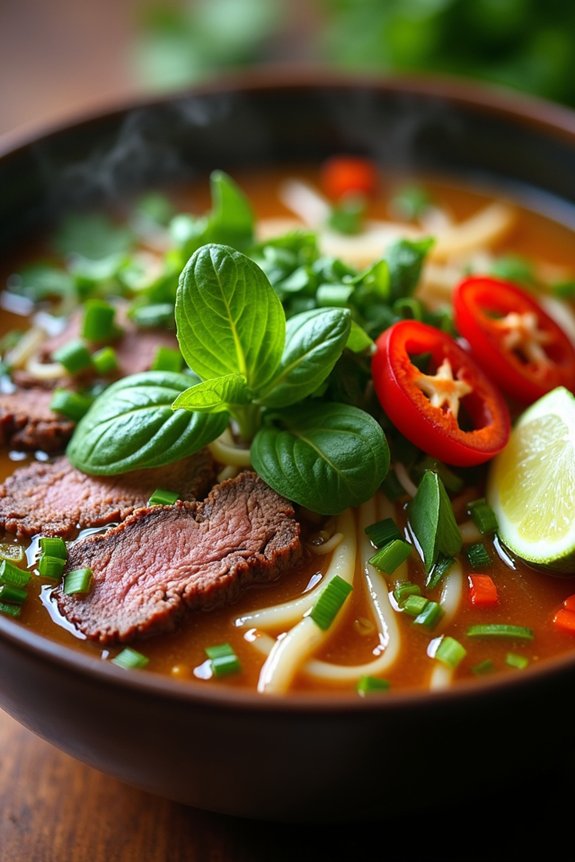spicy aromatic comforting pho