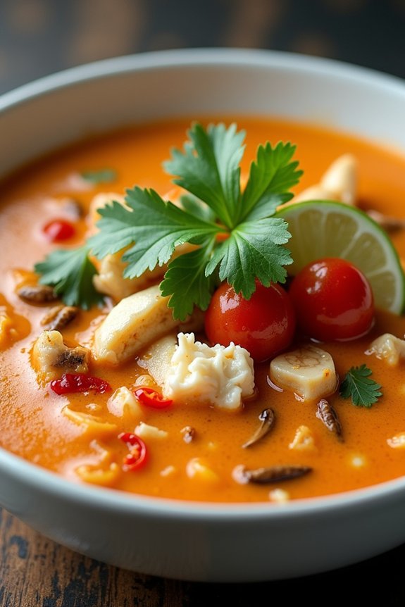 spicy aromatic crab soup