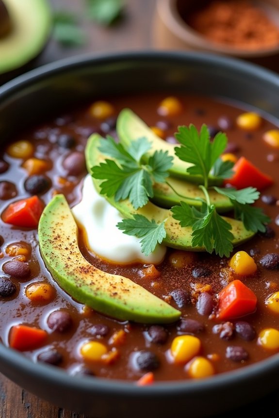 spicy black bean soup reinvention