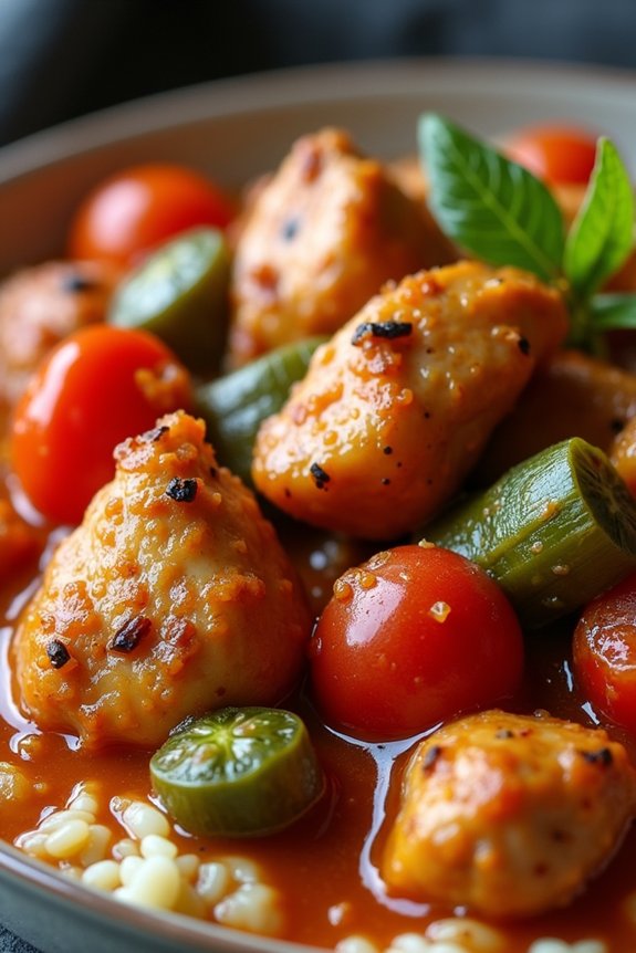 spicy cajun chicken stew