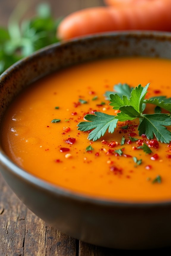 spicy celery carrot soup recipe