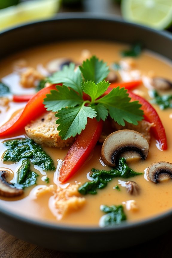 spicy coconut collagen soup