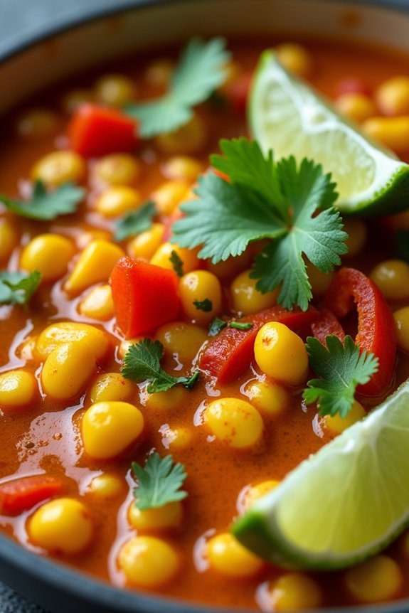 spicy mexican street corn stew