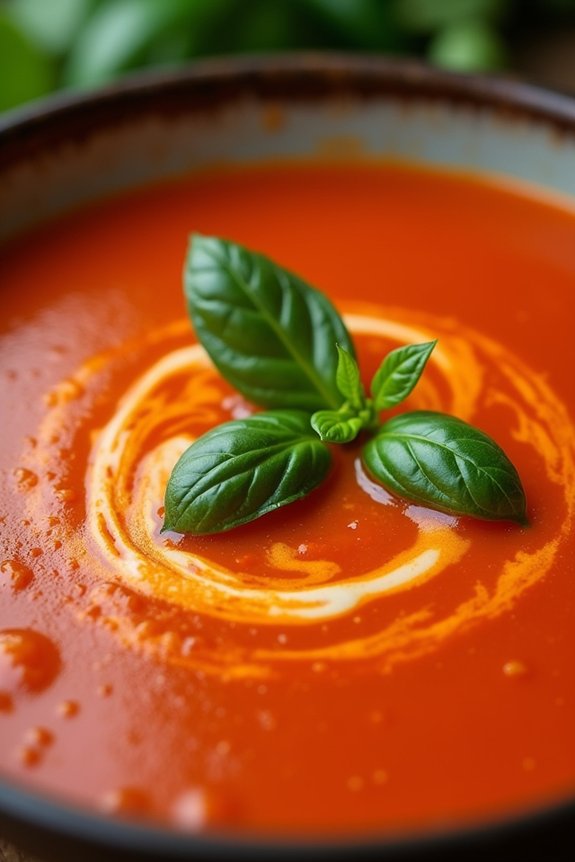 spicy roasted tomato soup