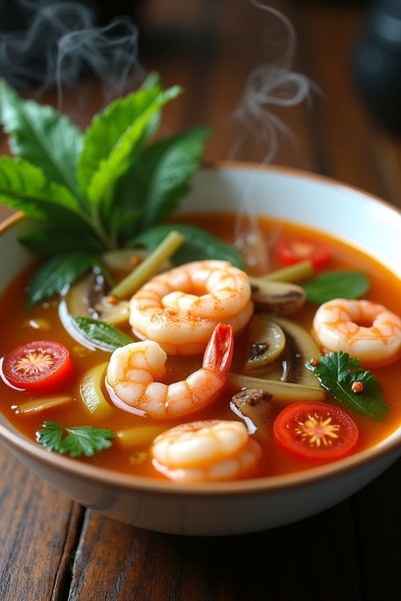 spicy sour aromatic seafood stew