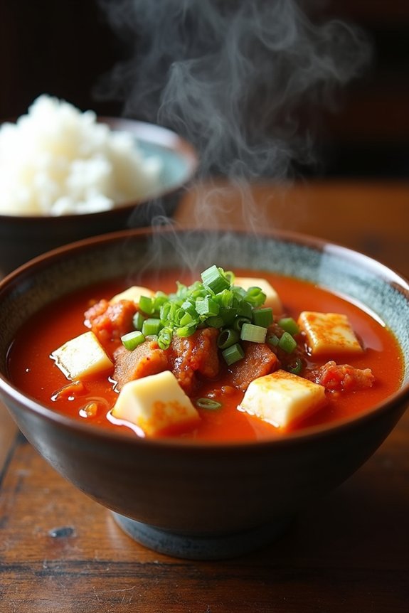 spicy tangy kimchi stew