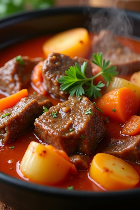 tangy tomato beef stew