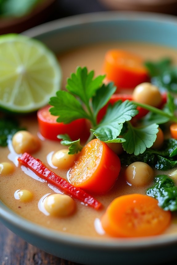 thai chickpea vegetable soup