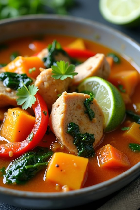 thai coconut turkey stew