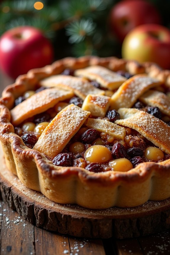 traditional holiday mincemeat pie