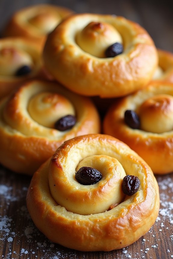 traditional swedish christmas buns