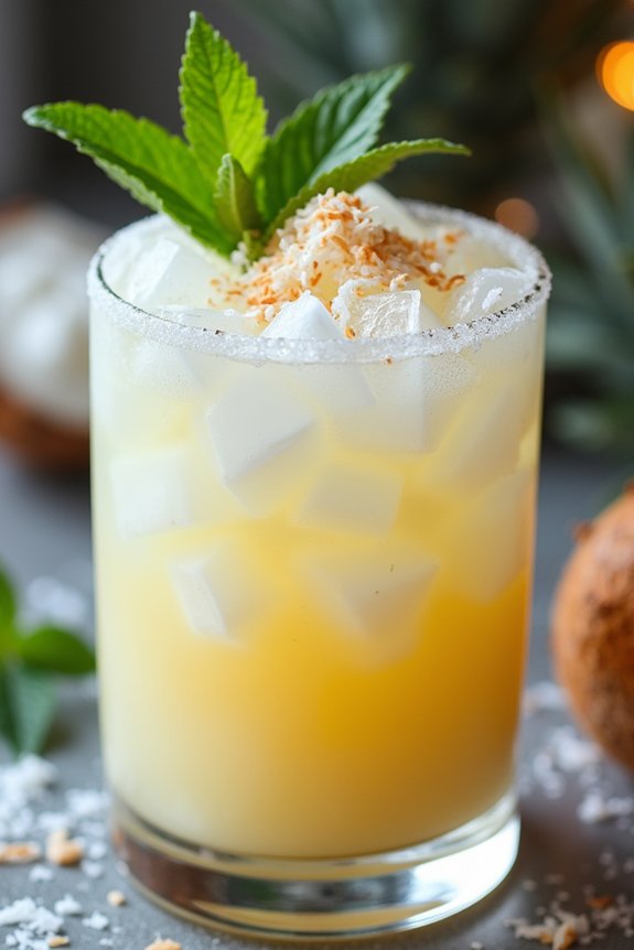 tropical holiday rum punch