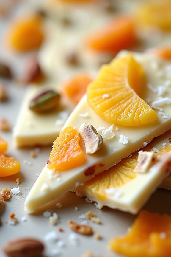 tropical white chocolate bark