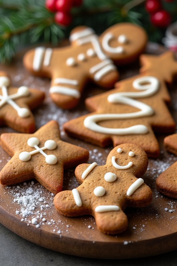 vegan festive gingerbread cookies