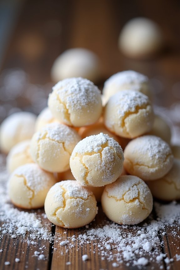 vegan holiday snowball cookies