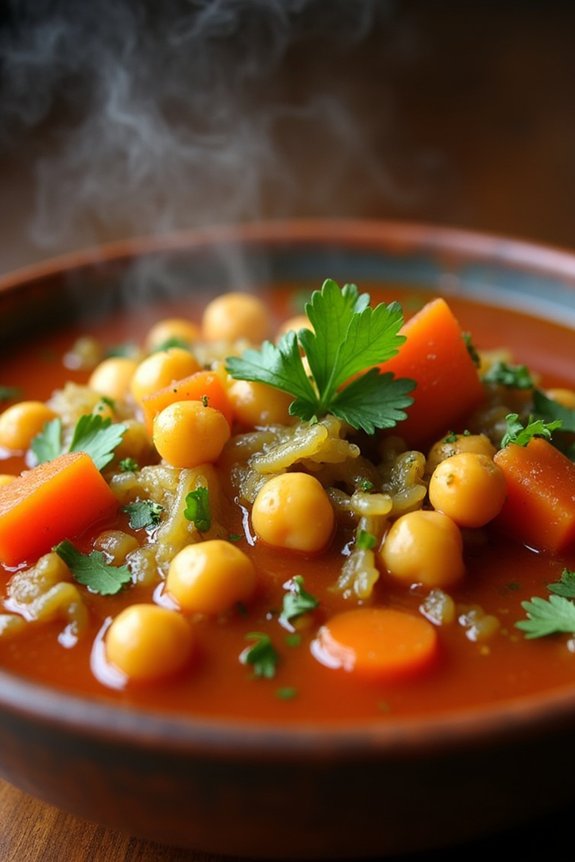 vegan moroccan cabbage stew