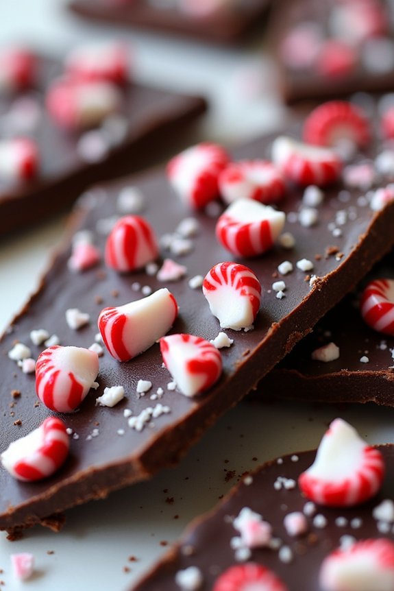 vegan peppermint chocolate bark