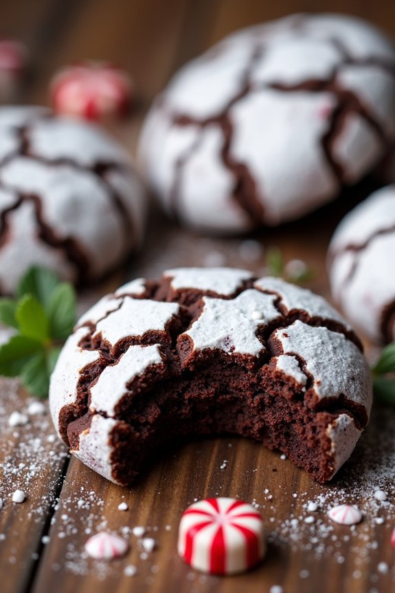 vegan peppermint chocolate cookies