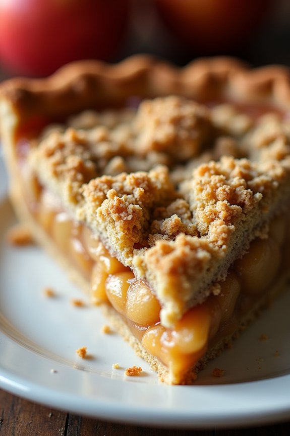 vegan spiced apple crumble