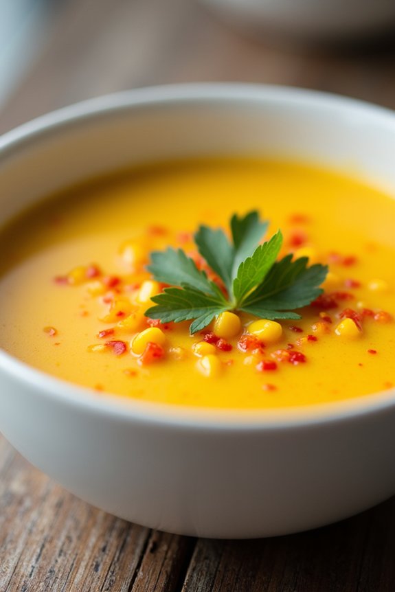 vegetarian corn pepper chowder
