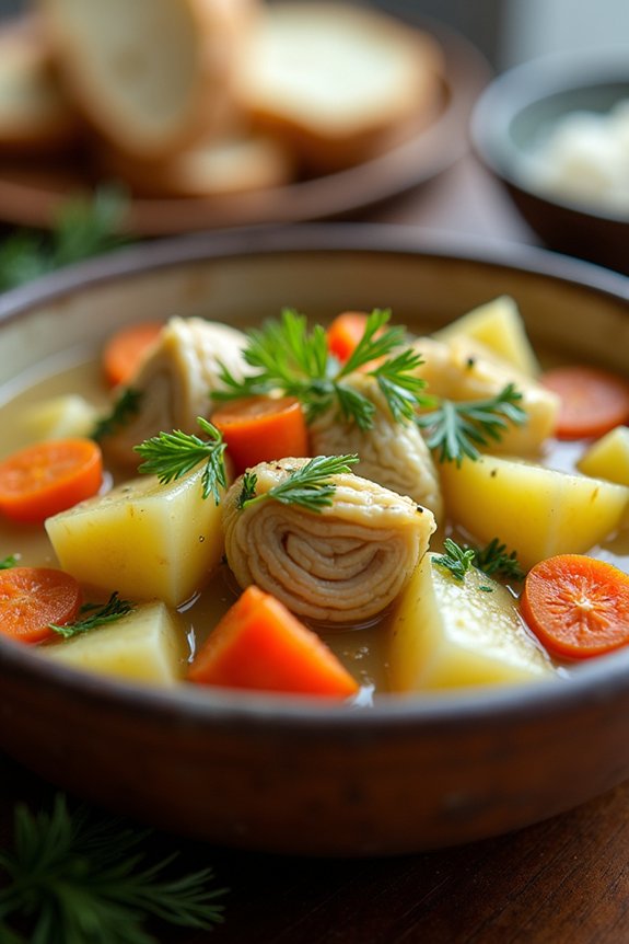 vibrant greek lemon stew