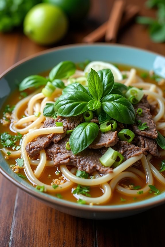 vibrant herb infused pho