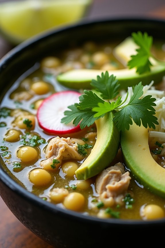vibrant mexican chicken soup