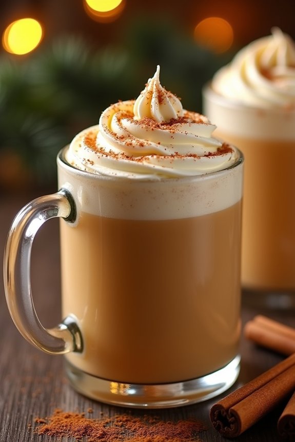 warm gingerbread eggnog punch