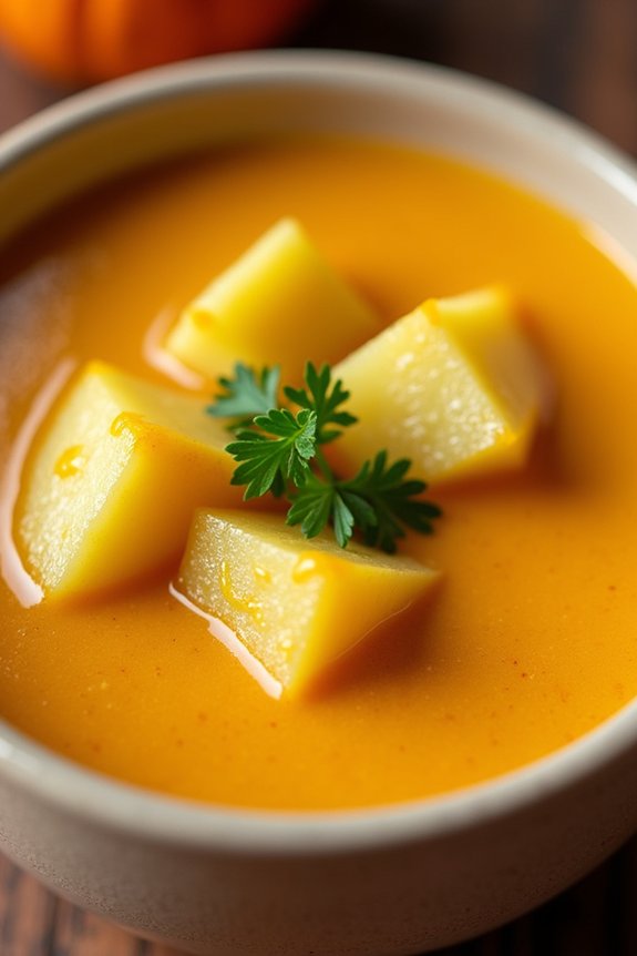 warm hearty pumpkin stew