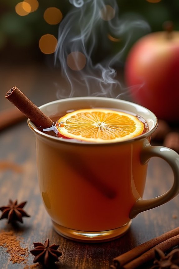 warm spiced apple cider