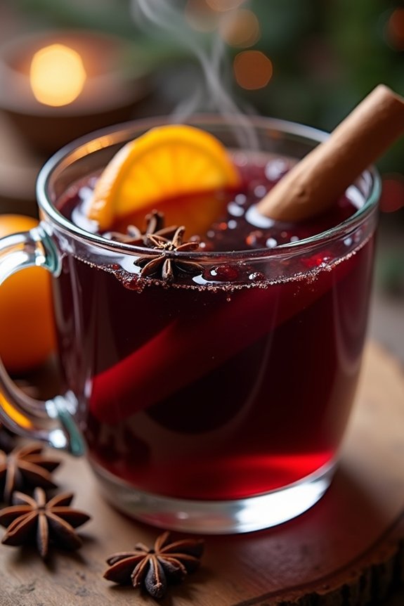 warm spiced holiday beverage