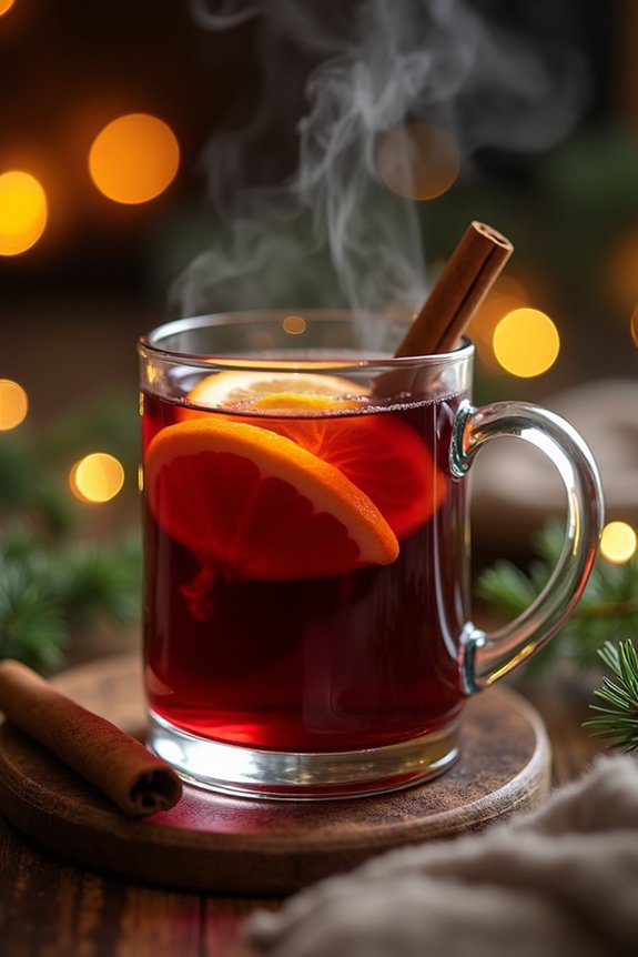 warm spiced holiday beverage