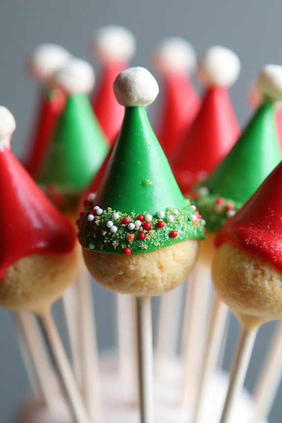 whimsical holiday cake pops