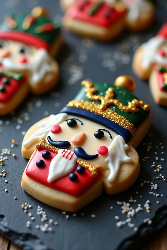 whimsical nutcracker sugar cookies