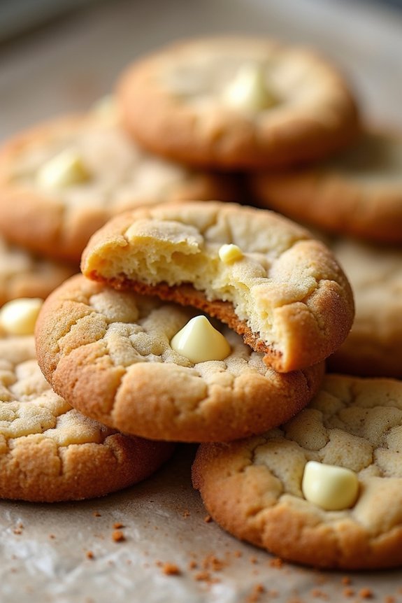 white chocolate cinnamon cookies