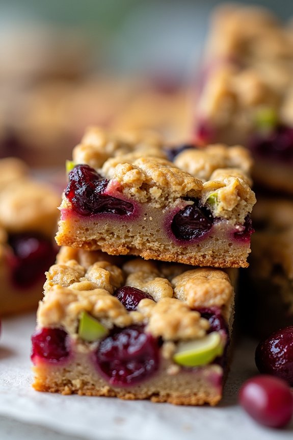 wholesome holiday oatmeal bars