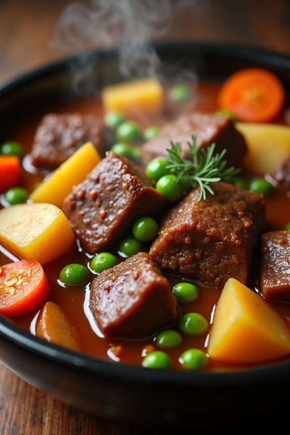 wine infused comfort food stew
