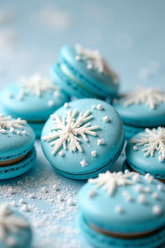 winter wonderland macarons recipe