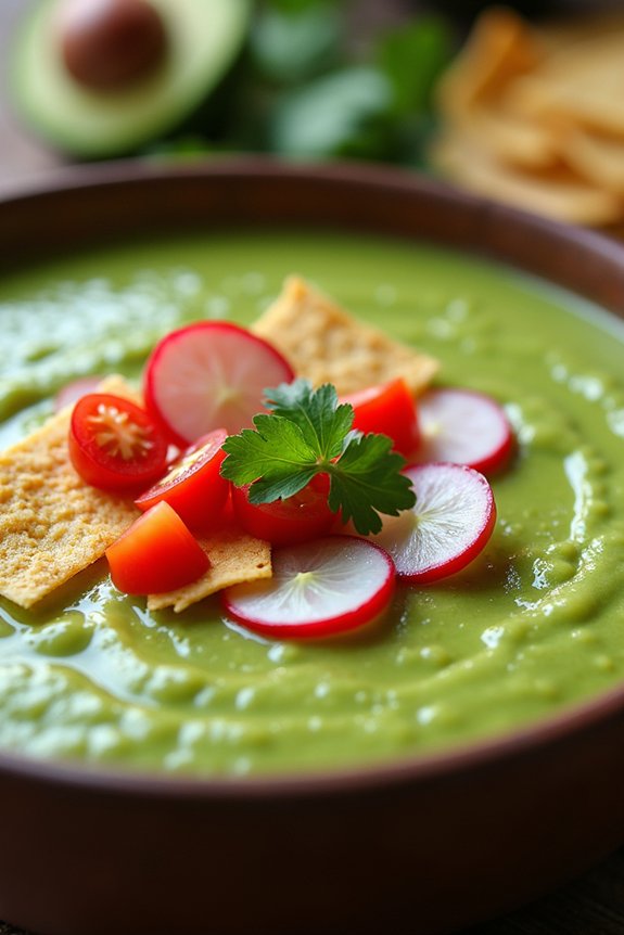 zesty avocado lime soup