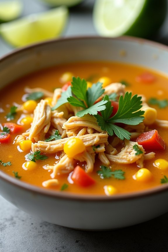 zesty chicken lime soup