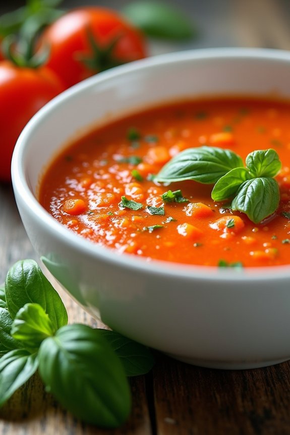 zesty tomato basil soup