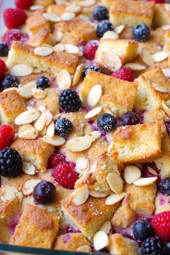 almond berry brunch casserole