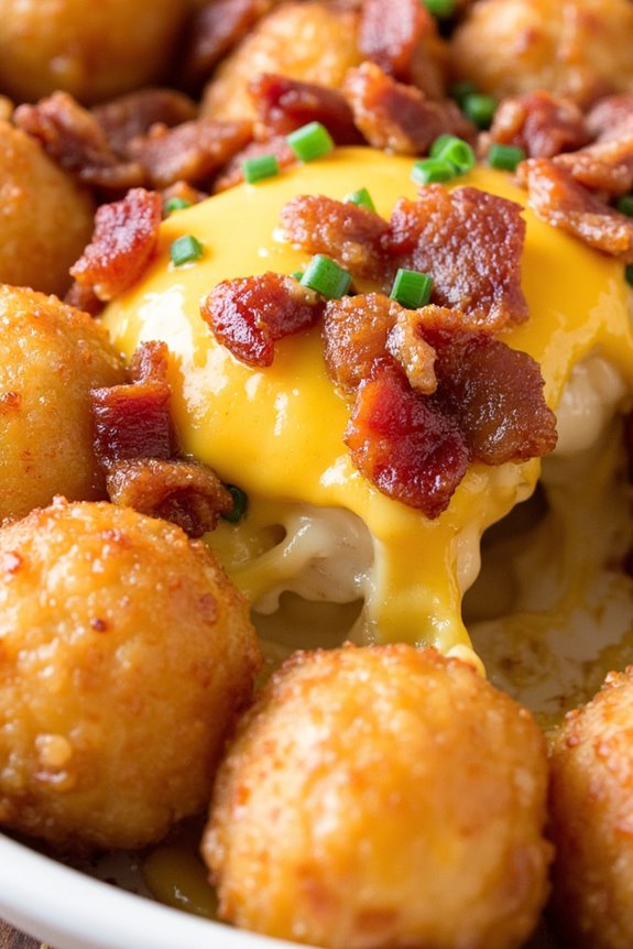 bacon gouda tater tot bake