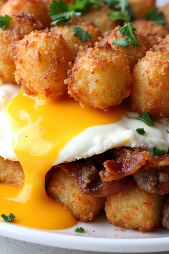 bacon sausage tater tots