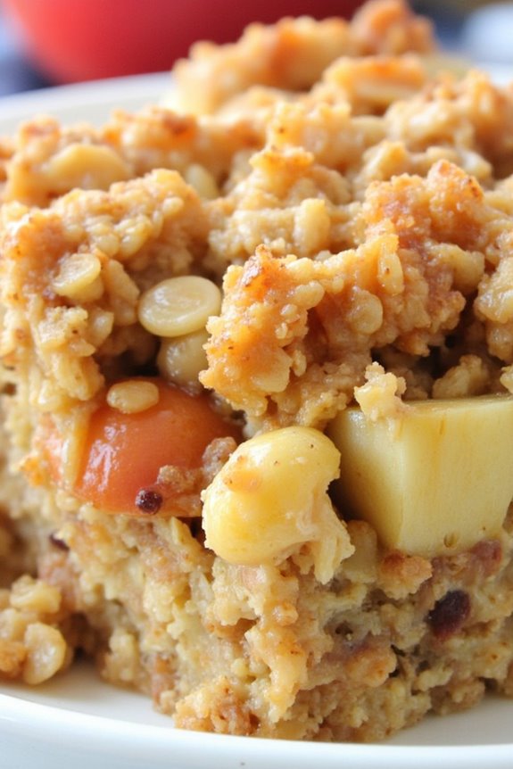 baked overnight oats casserole