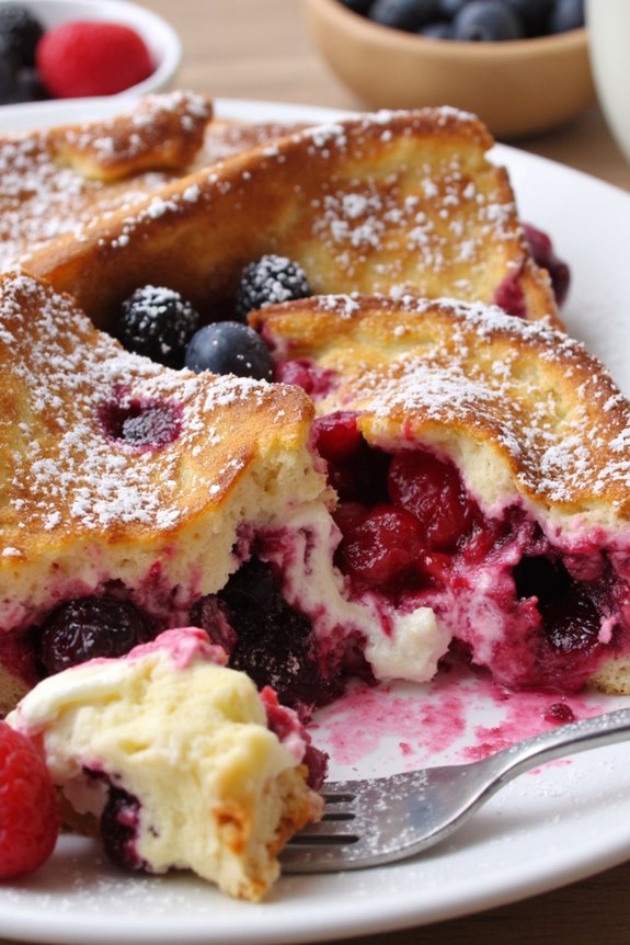 berry filled french toast casserole